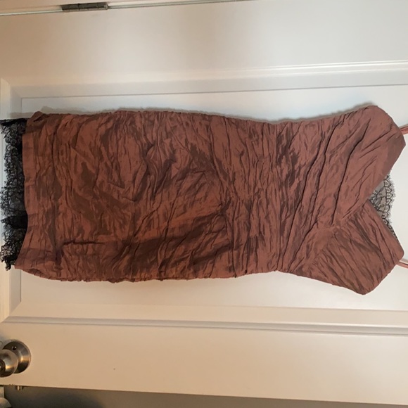 BCBG MAX AZRIA [size 4] mini dress in champagne rose colour - Picture 2 of 8